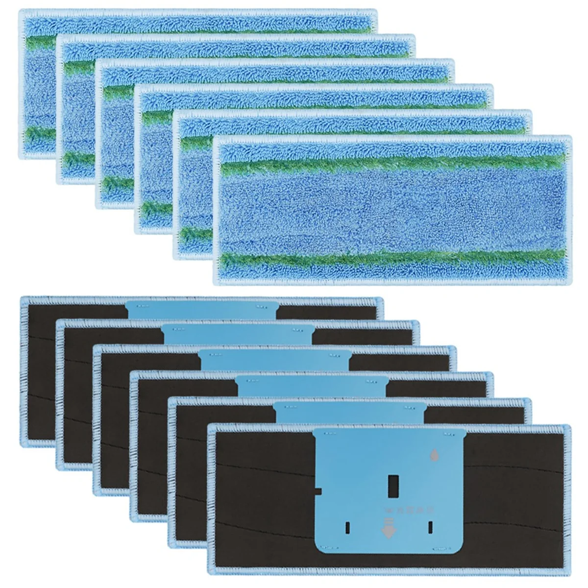 12PCS Mopping Wet Pads for IRobot Braava Jet M6 (6110) (6012) (6112) (6113) Ultimate Robot Mop Washable and Reusable