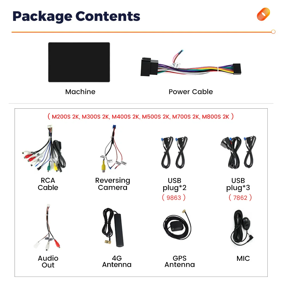 

QLED Multimedia Player 1din Android 13 8core 8+256GB Car-play Android Auto 2000*1200 For Head Unit 11.5/13inch Universal