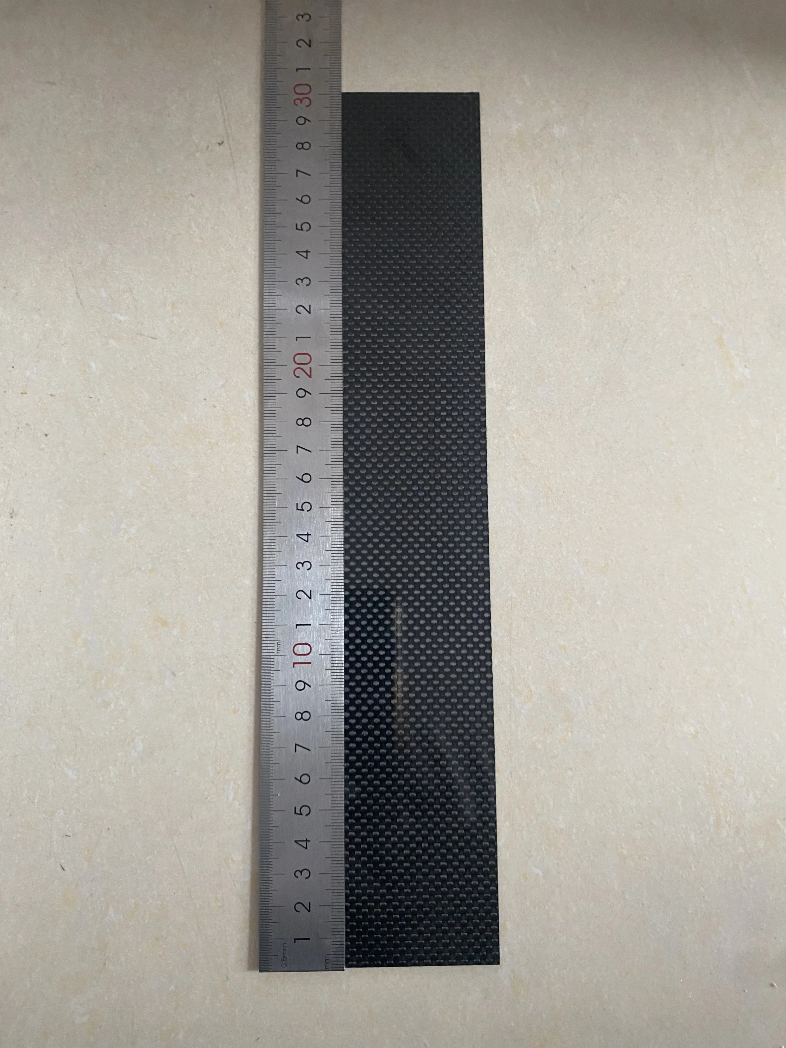 1Pcs 3K High Hardness Carbon Fiber Sheet 300x50mm 100% Pure Carbon Panel Anti-UV 0.5mm-5mm Thick Carbon Fiber Model Material
