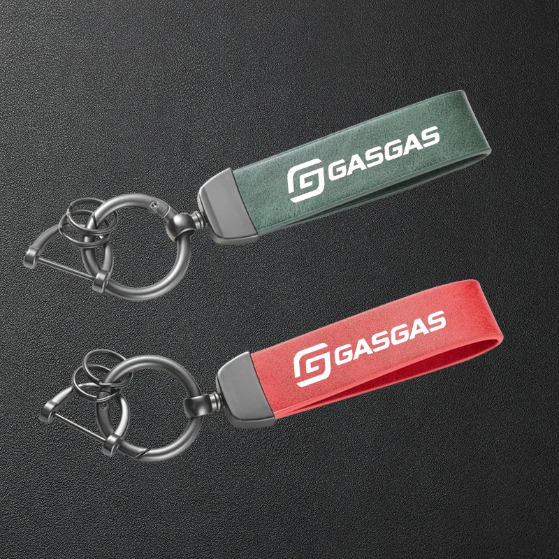 

High-Grade Leather Motorcycle Keychain Holder Keyring For GASGAS MC450F EC300 GP SM 700 900 EC Accessories