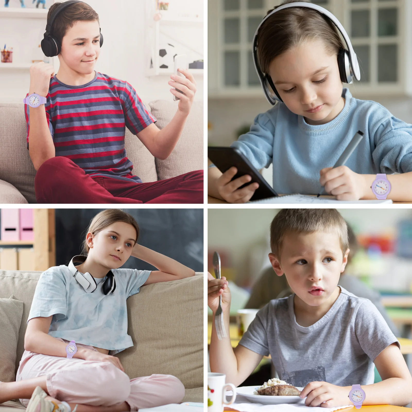 1 قطعة ساعة أنيقة مقاومة للماء، تجربة ارتداء مريحة تتطابق مع أنماط الملابس المختلفة