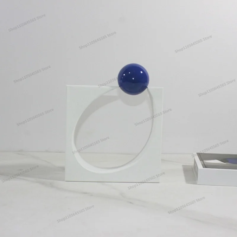 For Modern Minimalist Creative Ornament Square Circular Geometric Ornament Decoration