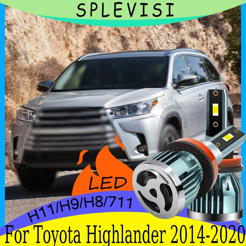 

Простая установка H11 Безопасность ночного вождения Высококачественные лампы ближнего света для Toyota Highlander 2014 2015 2016 2017 2018 2019 2020
