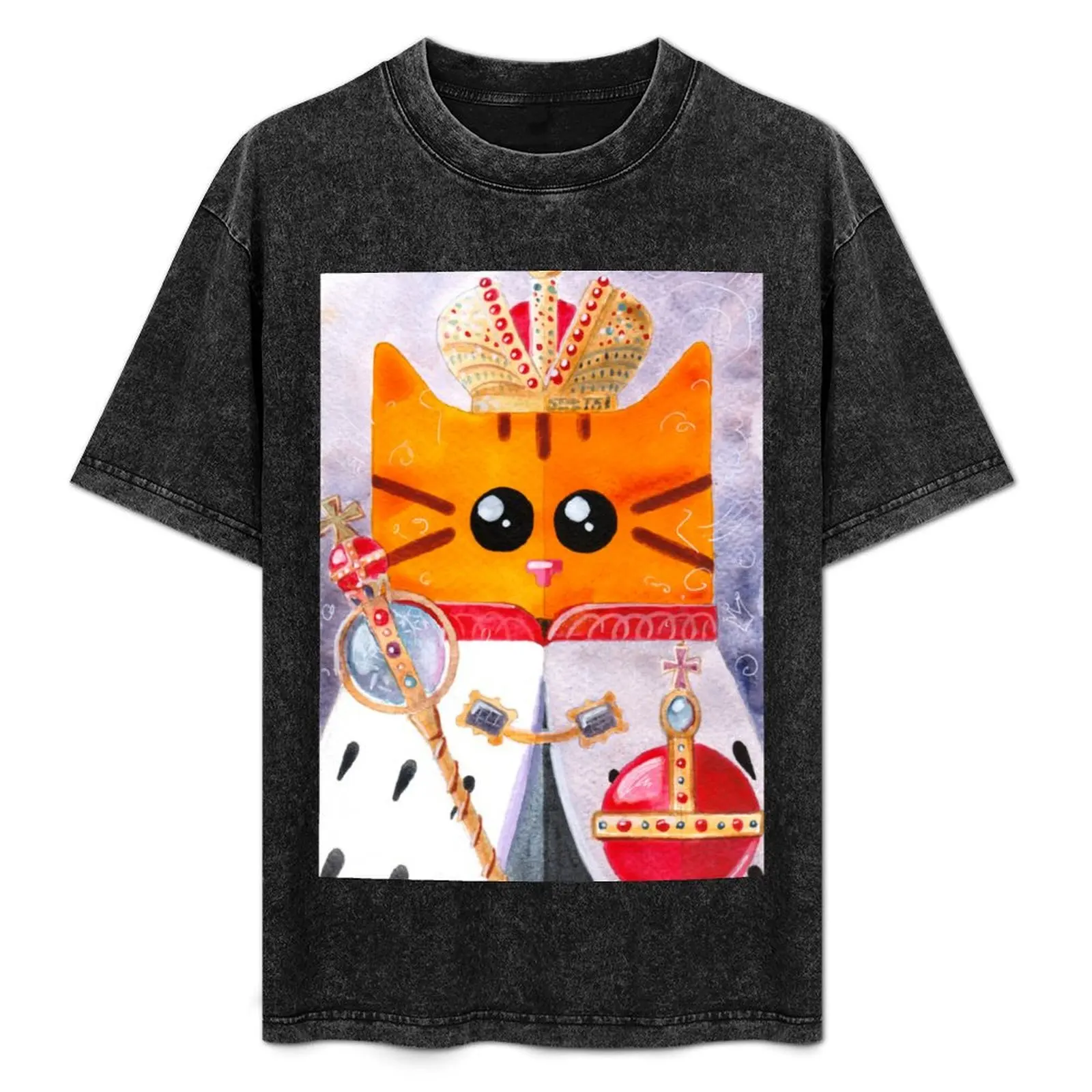 King T-Shirt Simple Print Design T-Shirt