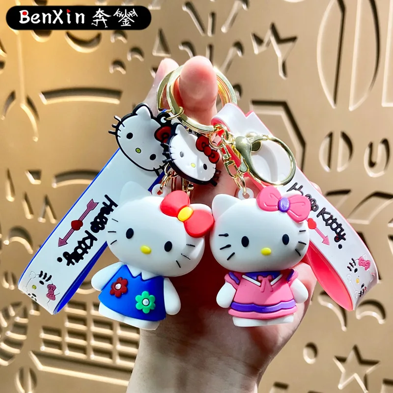 

Cute Hello Kitty Keychain Bag Pendant Cartoon Doll Car Keychain Pendant Claw Small Gift Wholesale (Buy From 2 Pieces Minimum)
