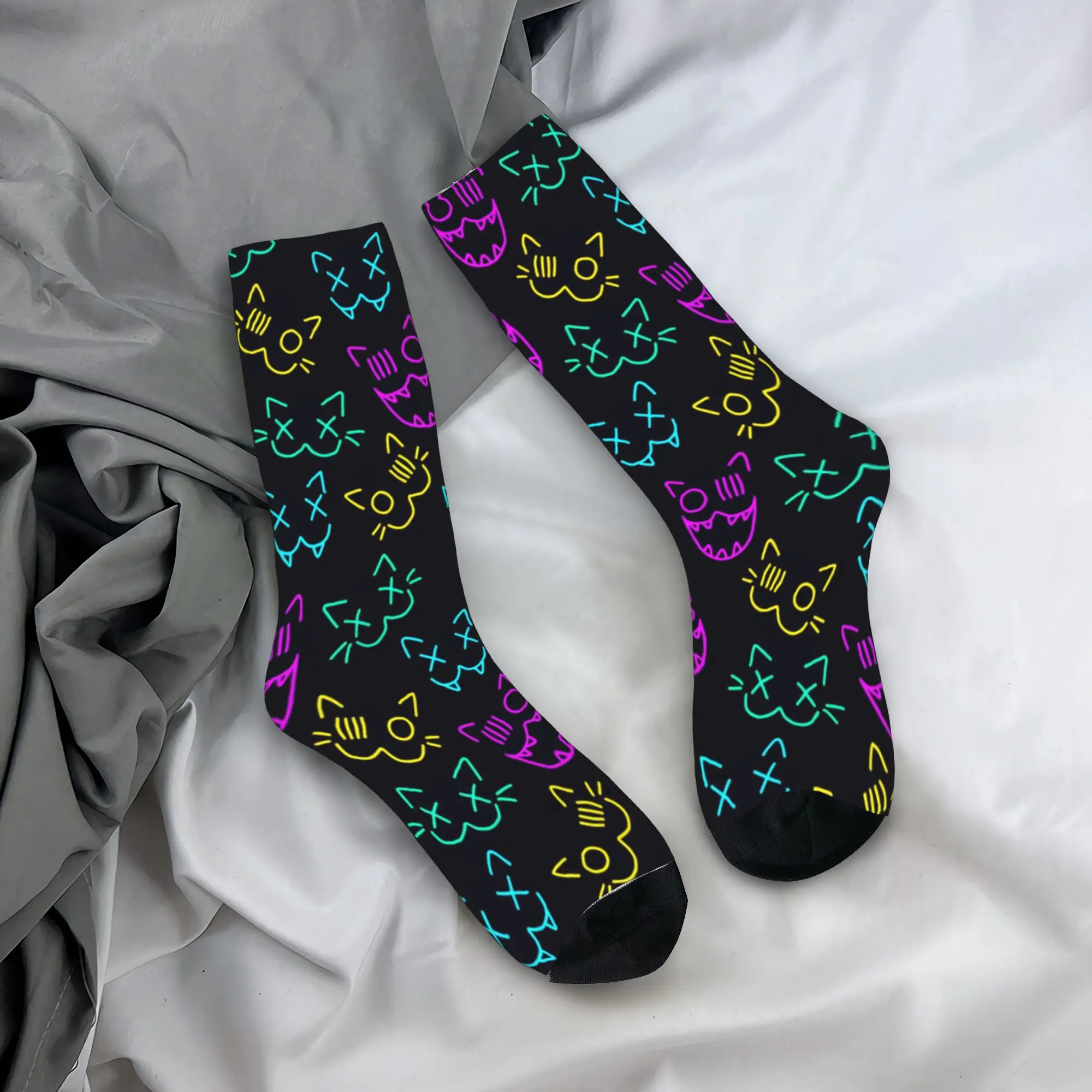 Dark Rose Floral Abstract Texture Socks  Anti Slip Stockings Men's Comfortable Outdoor Socks Autumn Casual Design Socks