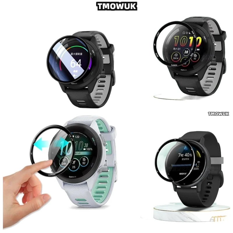 

For Garmin Forerunner 158 165 245 255 255s 265 265s 3D Soft Flexible Screen Film Full Cover Protector