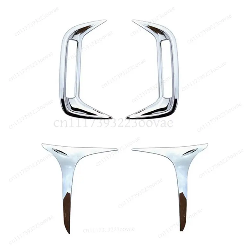 L-Front & Rear Fog Lamp Frame Decoration Cover Kit Fits Yaris Cross 2020-2021 Replacement Spare Parts