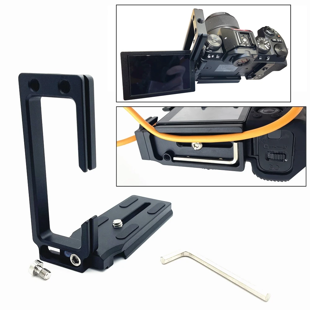 X-S20 Cable Lock Quick L Plate Tripod Holder for Fujifilm XS20 Fuji Mirrorless Camera  Live Streaming Tethered Shooting