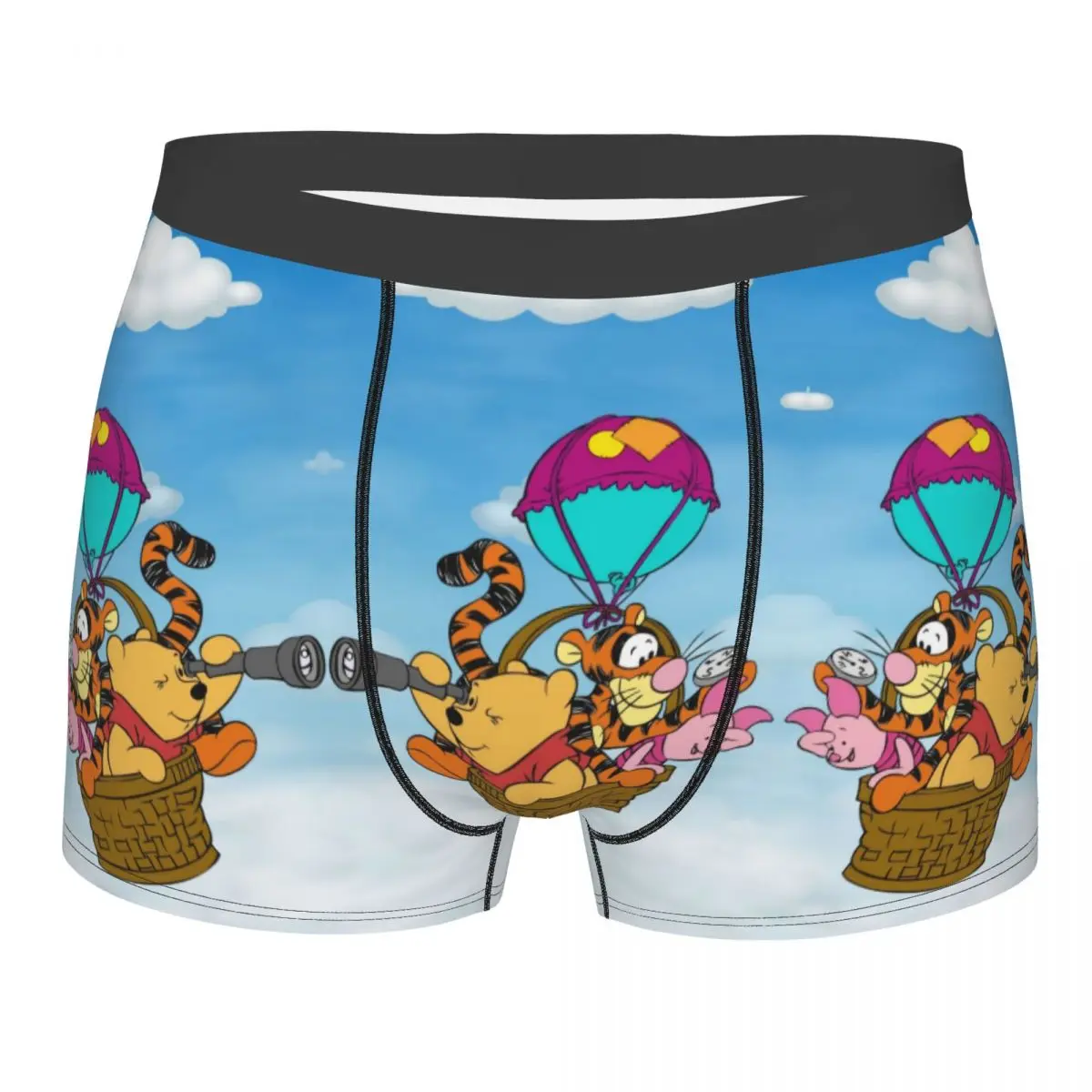 

Customized Cool Winnie Pooh Adorable Boxers Shorts Panties Male Underpants Comfortable Yellow Bear Briefs Underwear