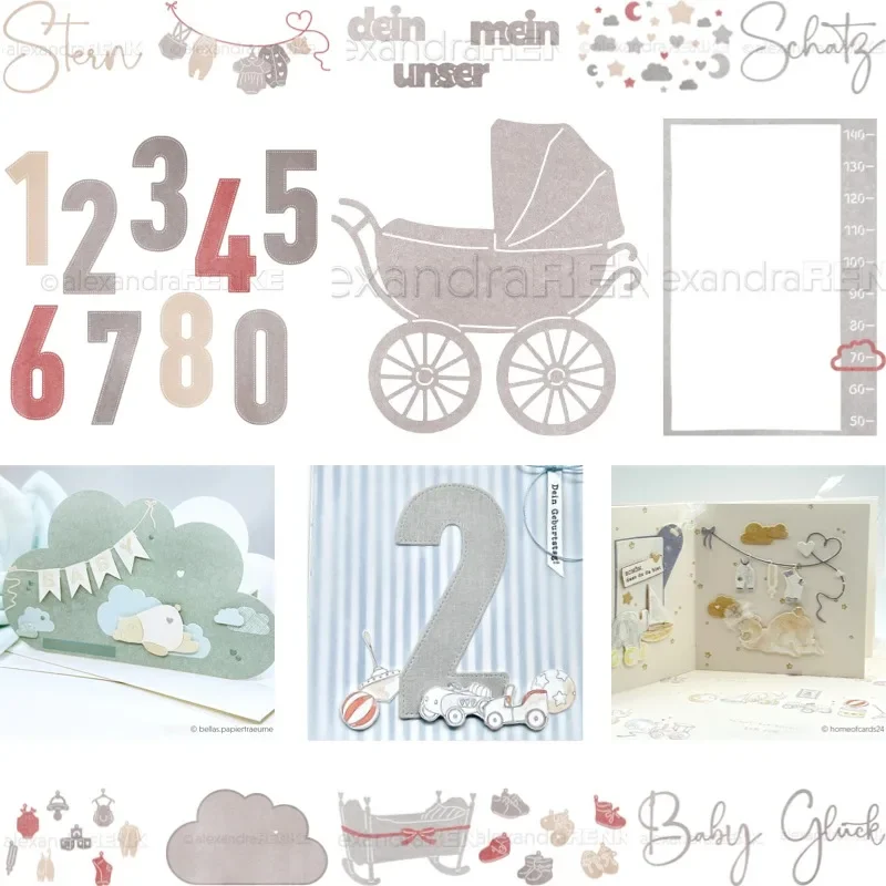 Gentle Stroller Cloud Metal Cutting Dies for DIY Scrap Booking Crafts Dies Cut Stencils Maker Photo Album Template Handmade
