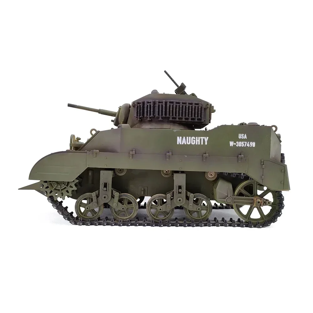 Kubing Ke M5a1 Rc Tank Model Remote Control Tank Toy Stuart Military Simulation Toy Model Remote Control Children's Assembly Toy