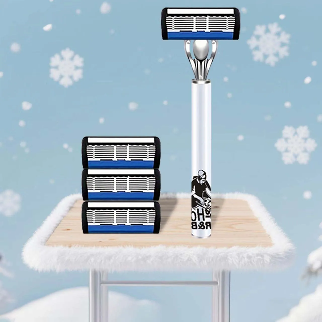 طقم ماكينة حلاقة رجالية: 2 مقبض مريح، 36 شفرات حادة، أملس ومتينة. ماكينة حلاقة يدوية أساسية للرجال