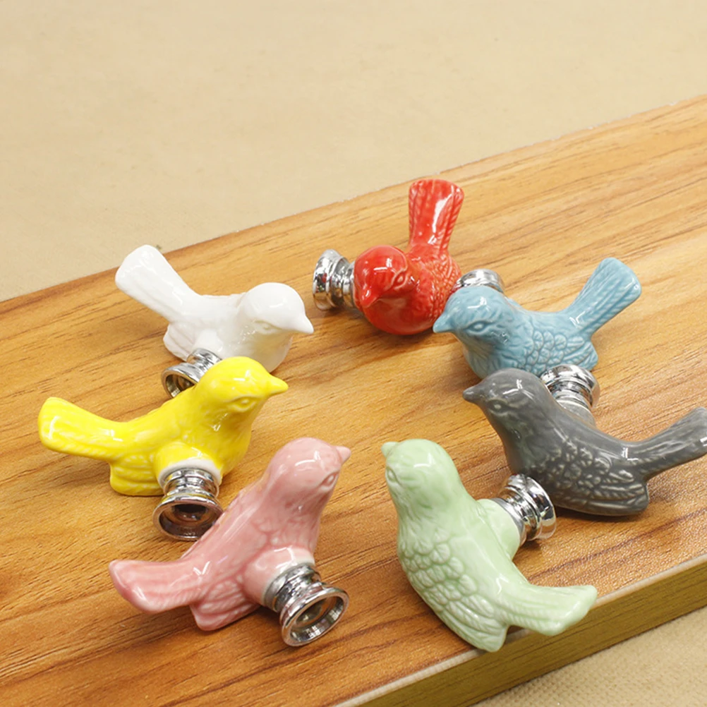 

2Pcs Modern Ceramic Drawer Knobs European Design Single Hole Pull Handle for Cabinet Closet Dresser Chest of Drawers Home