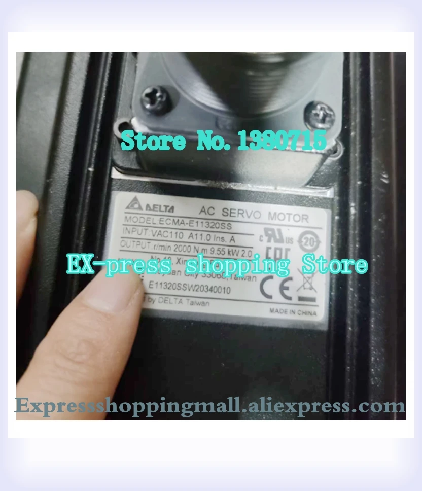 

New Original ECMA-E11320SS 220V 2KW 9.55NM 2000rpm 130MM AC Servo Motor Oil Seal Brake