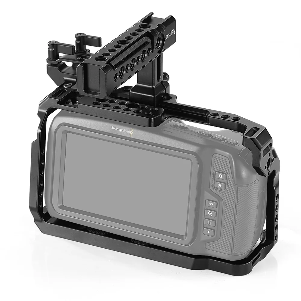 SmallRig BMPCC 4 K Cage Kit for Blackmagic Design Pocket Cinema Camera 4K BMPCC 4K / BMPCC 6K Comes with Nato Handle SSD Mount