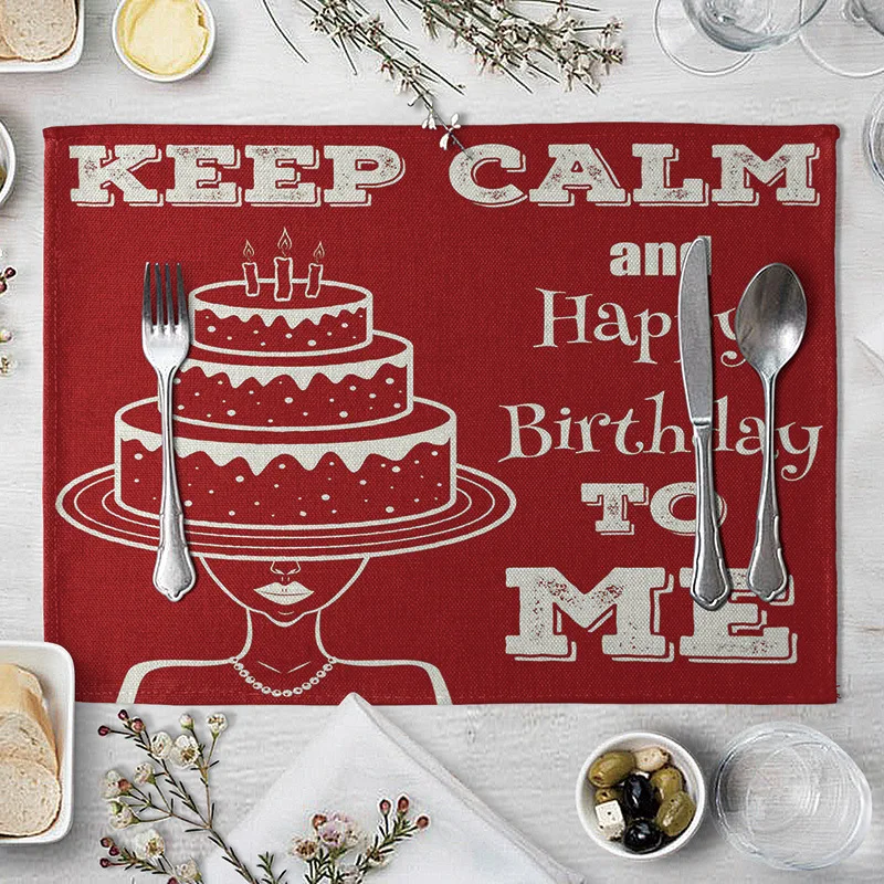 

Creative Alphabet Placemat Letter Pattern Table Mat Linen Placemat Letters Table Napkin Kitchen Decoration Dining Accessories