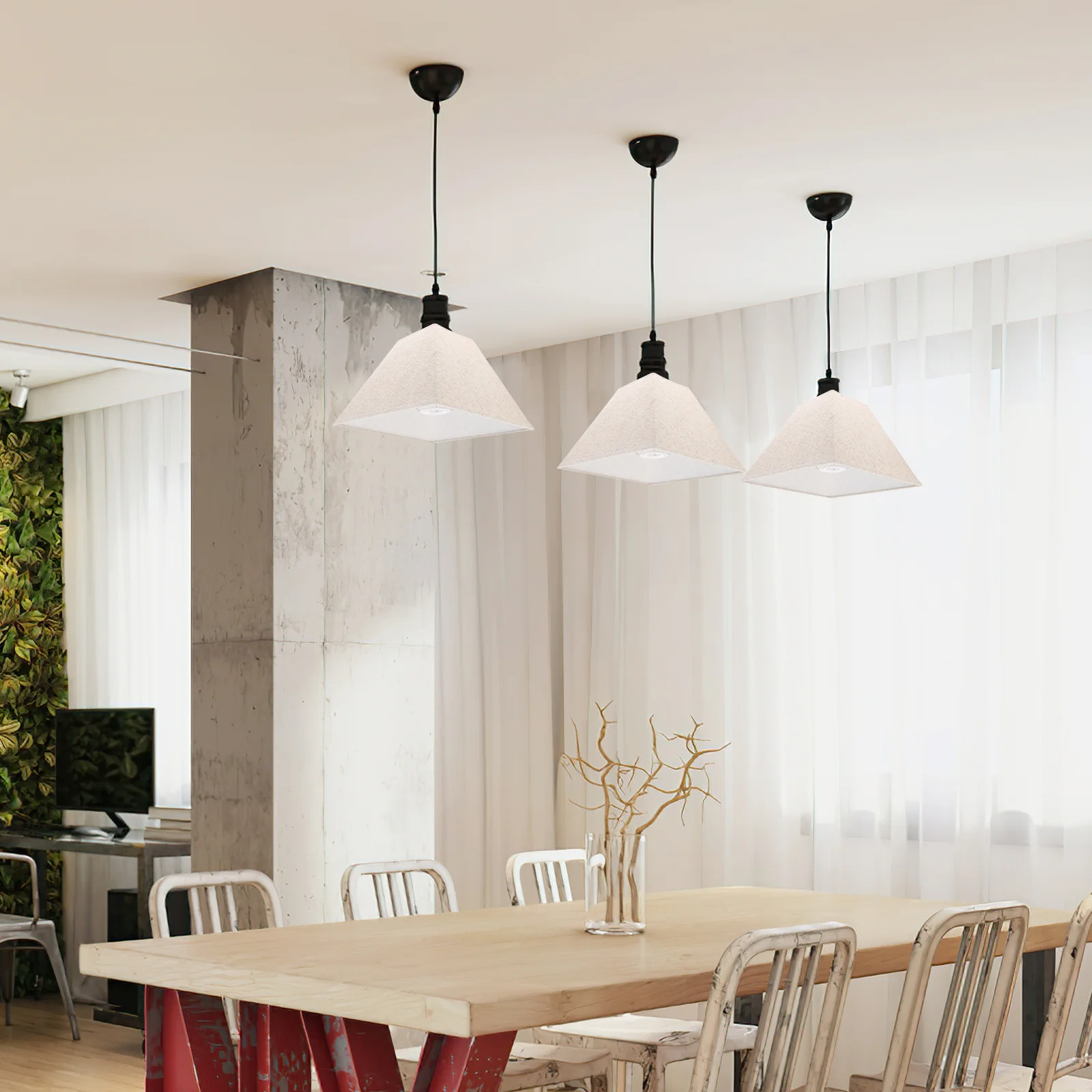 

1Pcs Cloth Lampshade Durable Protective Light Cover Simple Style for Wall Floor Ceiling Lamp Warm Lighting Cloth Lampshade