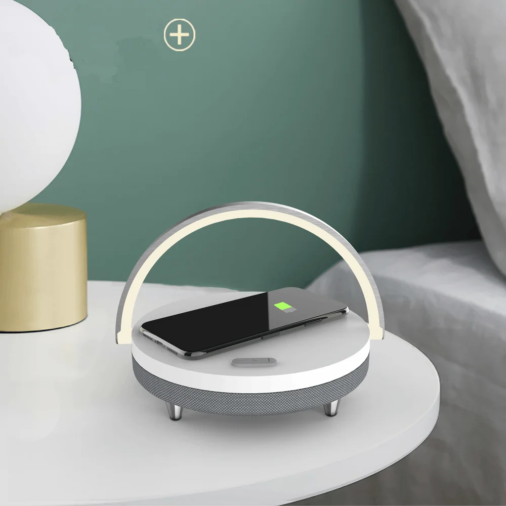 Wireless Charger Bluetooth Wireless Chargerable Speaker Stand For iPhone 14 13 12 11 Samsung Xiaomi Fast Charging Dock Station