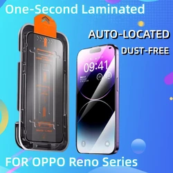 For OPPO Reno 8 8Z 7 5 6 4 3 2 Z LITE K F ACE SE  Pro Plus 5G Tempered Glass Screen Protector Easy Install Auto-Dust Removal Kit