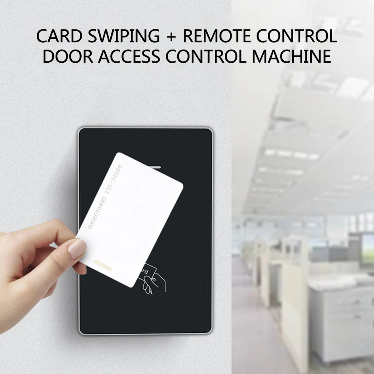 Induction Door Access Card Swiping + Remote Control Electric Lock Machine 10000Pcs Users Storage Capacity