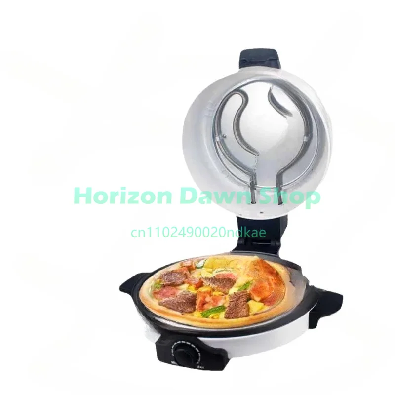 Large Pizza Maker Machine Non-Stick Dual Side Heating Electric Home Kitchen Pizza Oven Baker