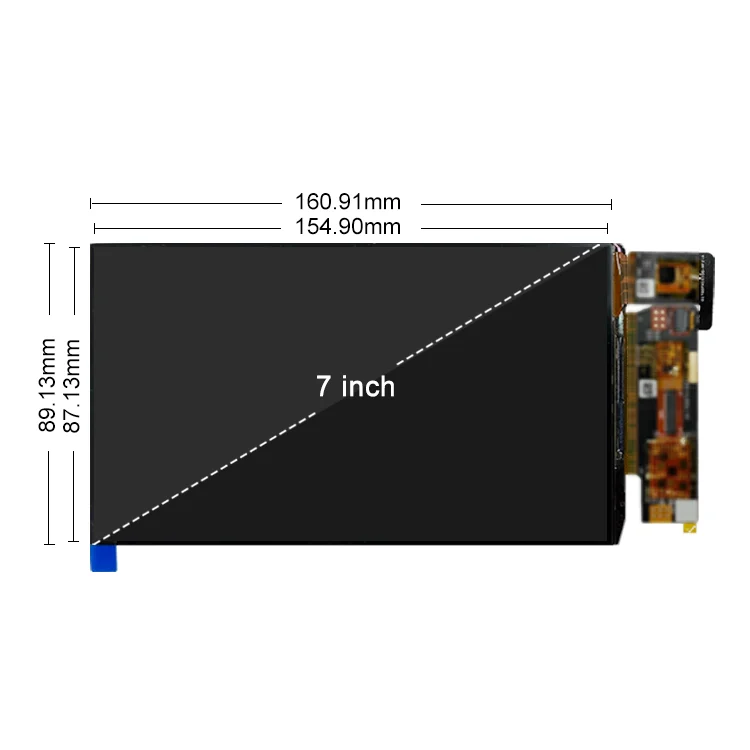 MS7 Inch Amoled Display 165hz High Refresh Rate 850nits Brightness On-cell Touch Function for Gaming 7inch Oled Raspberry Pi