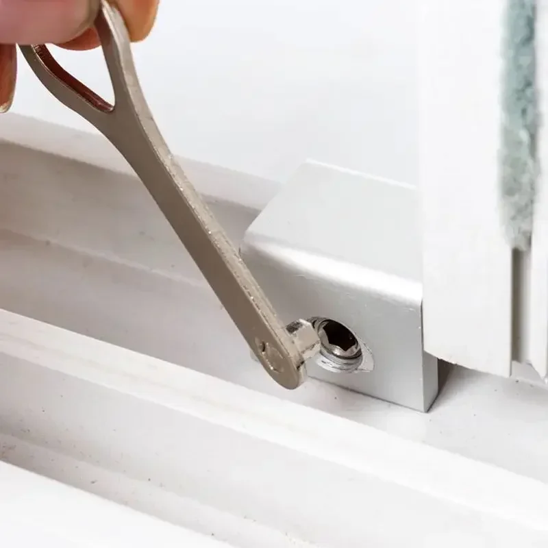 Move Window Child Safety Lock Sliding Windows Lock Security Sliding Sash Stopper Aluminum Alloy Door Lock Frame Security Lock