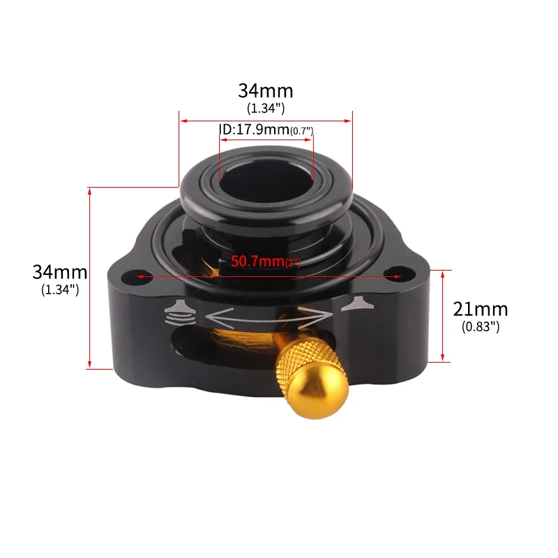 Adjustable Blow off Valve Adapter Spacer for Fiat Punto Evo 1.4 MultiAir 123PS Loud BoV1148 New Car Turbo Accessory