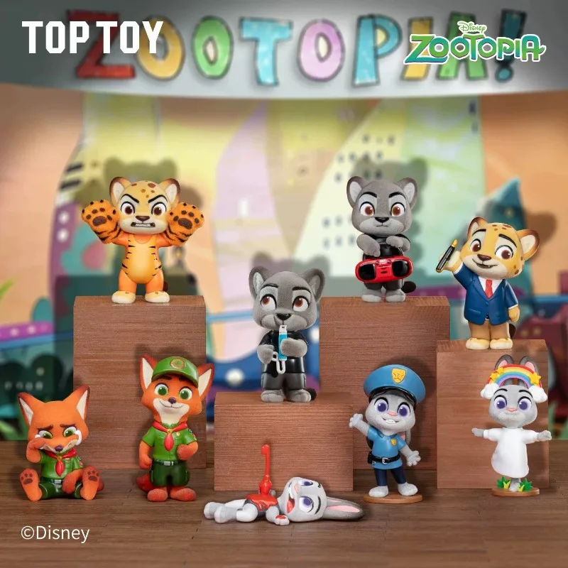 

TOPTOY Disney Crazy Zootopia Childhood Photo Studio Series Blind Box Anime Figurine Desk Model Blindbox Surprise Toys