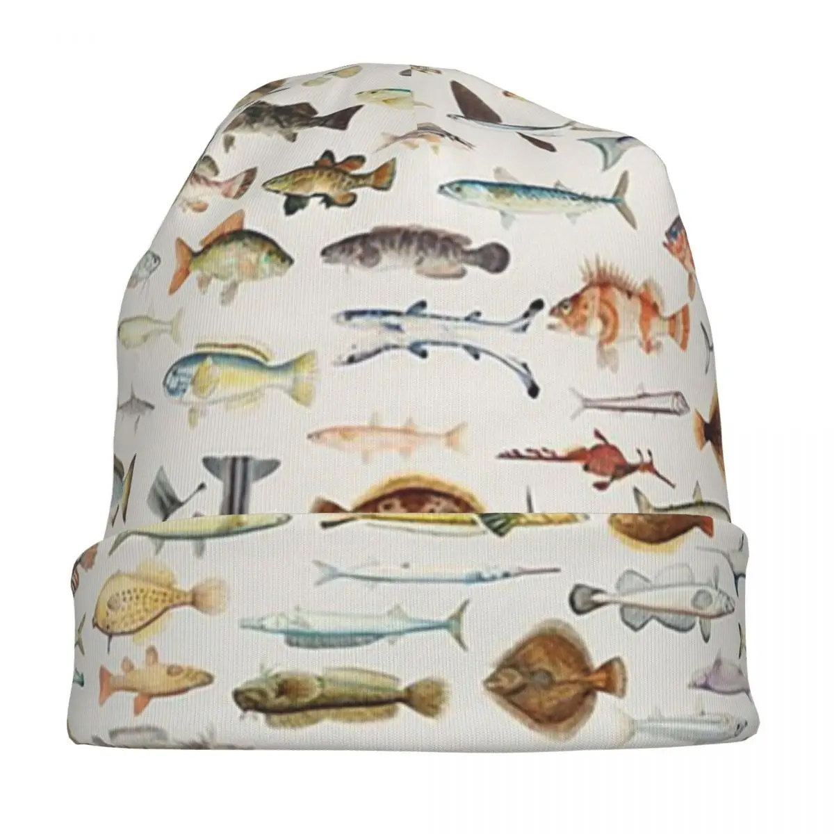 

Fish Chart Warm Knitted Cap Fashion Bonnet Hat Autumn Winter Outdoor Beanies Hats for Unisex Adult