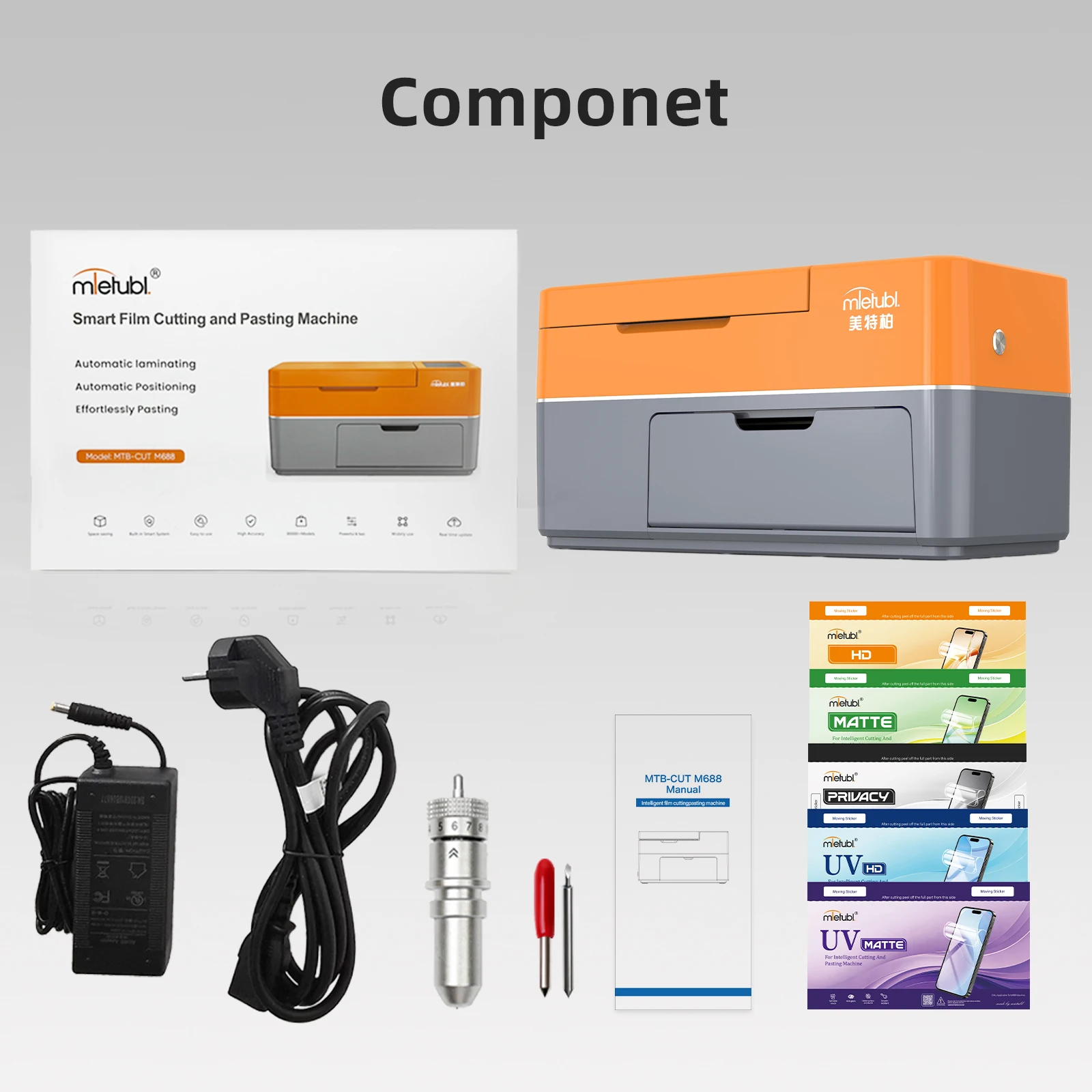 CUTM688 Unlimited Plotter Automatic position Cutter laminate Hydrogel TPU Film Latest Cutting Application Integrated Machine