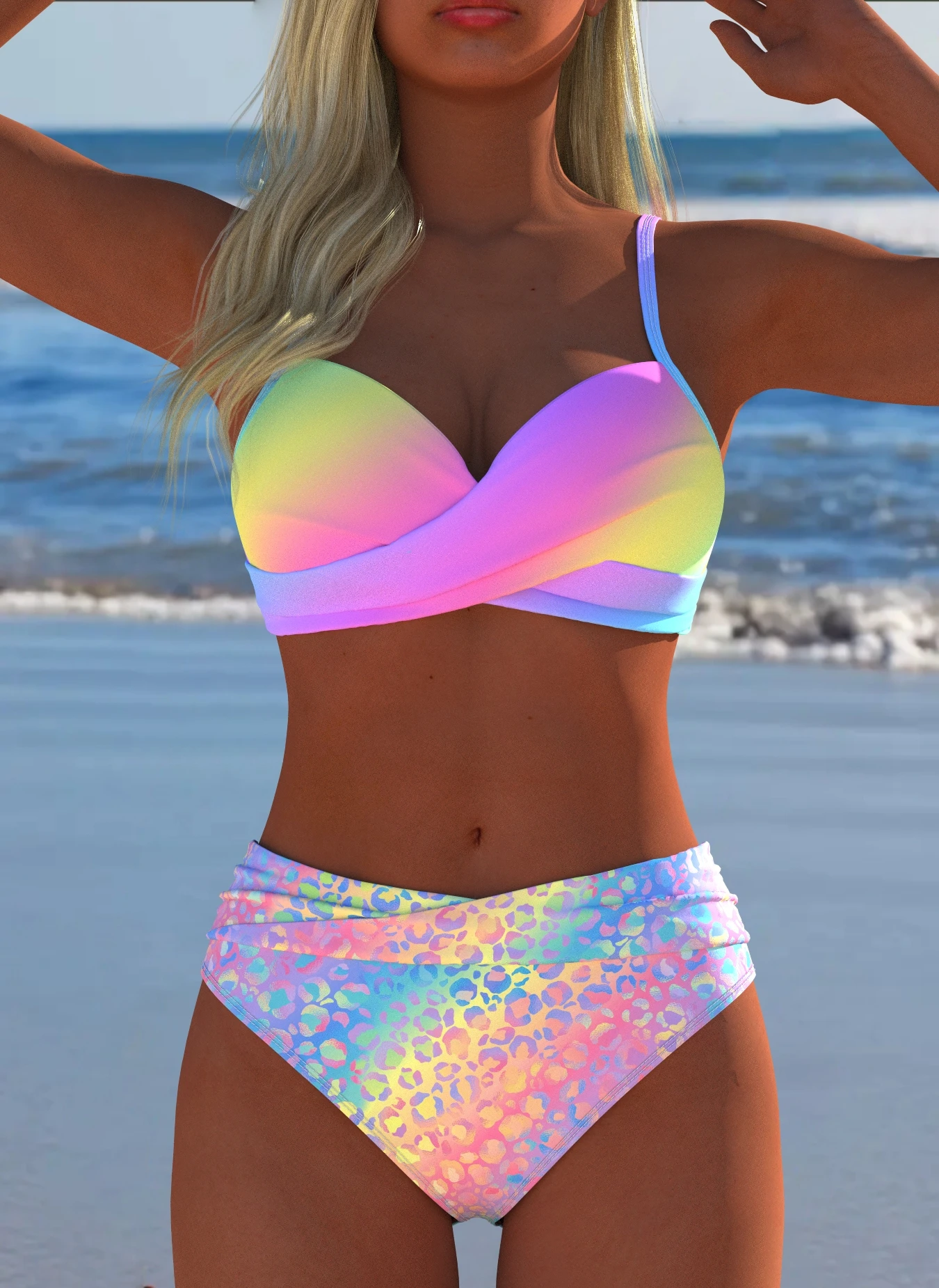 

Women's Swimwear Swimming Suit Beach Outfits Summer Beach Festival Vacation Travel Sexy Luxury Modern Two Piece Set Bikinis