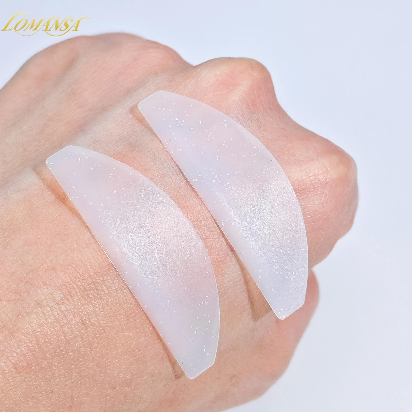 Lomansa 2 Stück Koreanische Wimpernlifting-Pads Flache Silikon-Pads für Dauerwellen-Lotion Nr. 1 Wimpern-Weichmacher-Pads Make-up-Tool – Detail 8