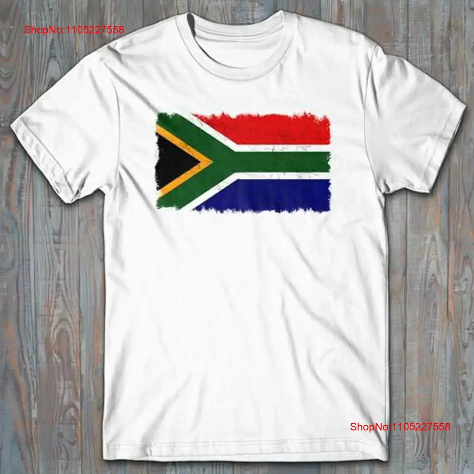 

Novelty T shirt FLAG OF SOUTH AFRICA distressed cool patriotic gift vintage Washed Soft fashion Unisex homme designer clothes