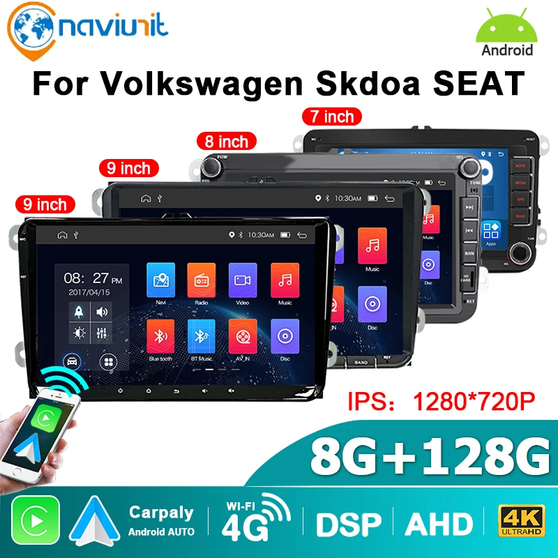 Brezžični CarPlay avtoradio za Volkswagen