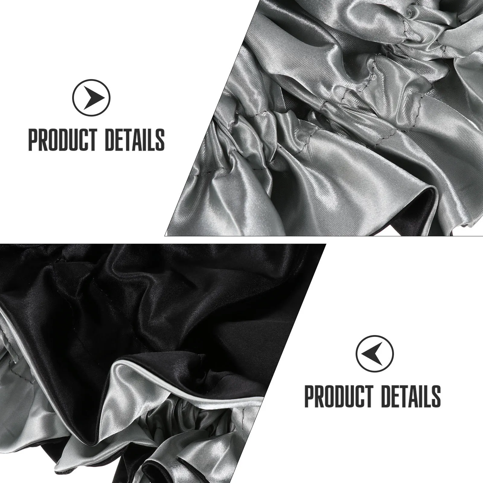 

Double Layer Satin Bonnet Hair Loss Prevention Smooth Silky For Women Adjustable Sleeping Hat Headscarf