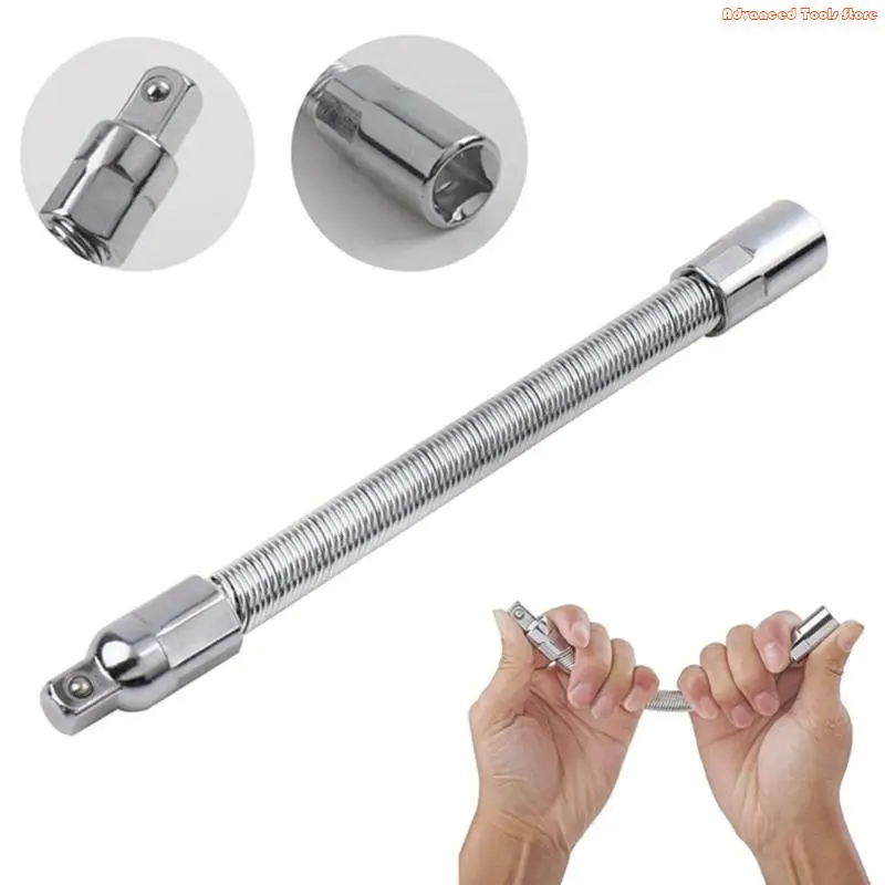 3Pieces Practical Wrench Extension Rod Set Efficient Steel Socket Tool Accessories W91B