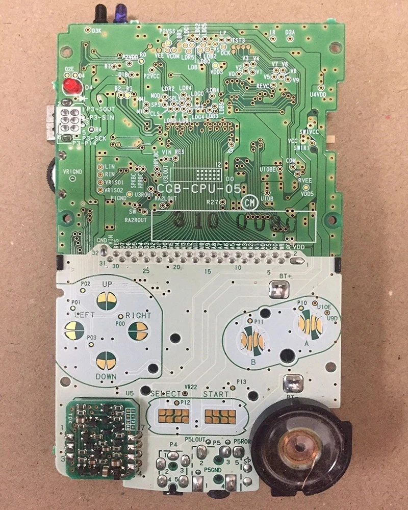 Original PCB Plate Main Board For Game Boy GB /GBP /GBC Motherboard CPU Used