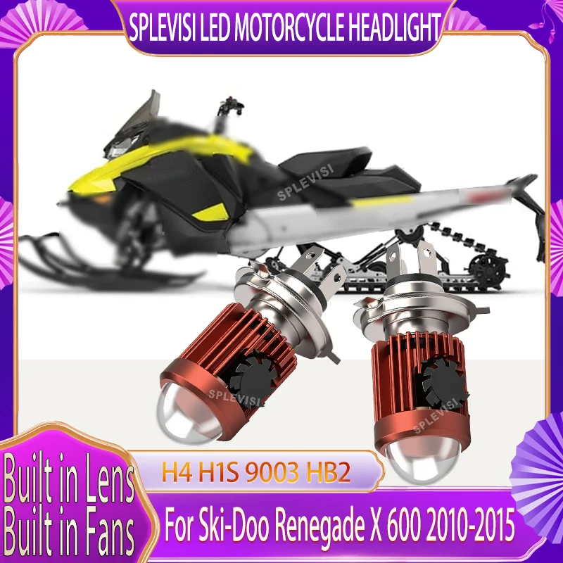 

40W 4000LM LED Bike Headlight Bulb - With Cooling Fan and Clear Lens For Ski-Doo Renegade X 600 2010 2011 2012 2013 2014 2015