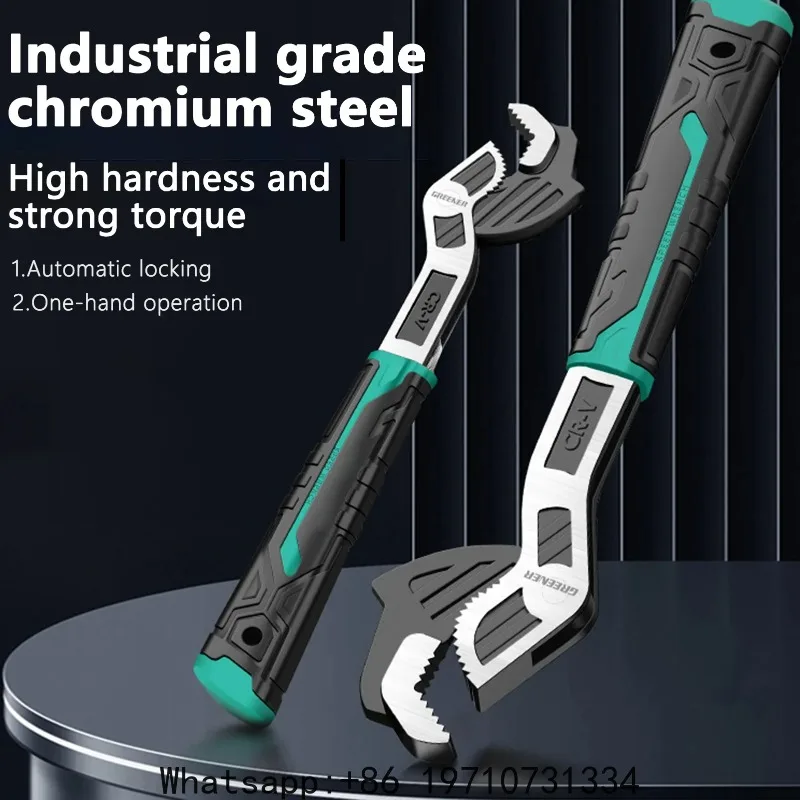 

Upgrade Self Locking Wrench Multi Functional Large Opening Adjustable Wrench For Electrician Carpentry Pipeline Repair Tools
