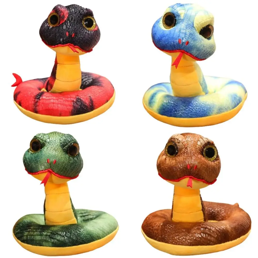 Zodiac Mascot Year Of The Snake Plush Toys Simulated Chinese Snake Year Mascot Doll Animal Plush Sequined Snake doll