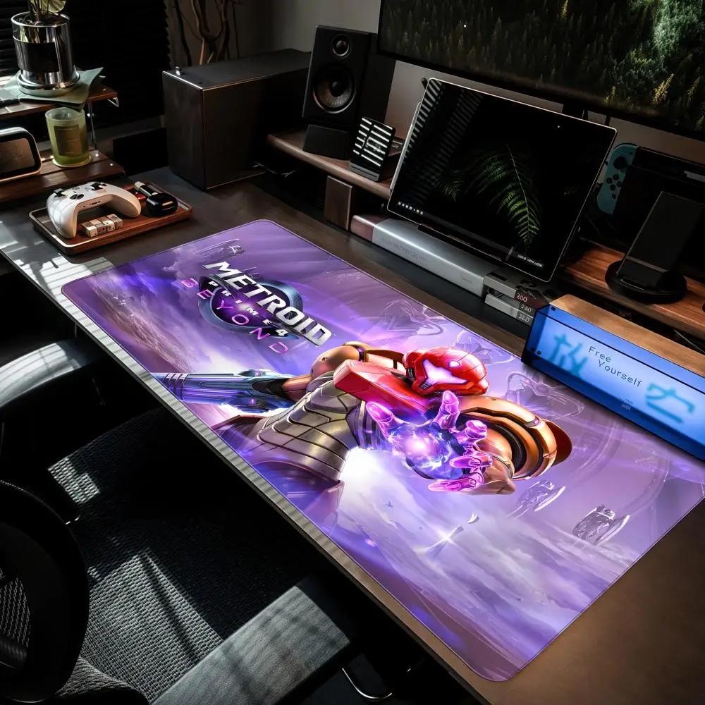 M-Metroid Prime 4 Beyond Mouse Pad XXL Computer Accessories Large Keyboard Laptop Table Pad The New Product Gamer Gaming