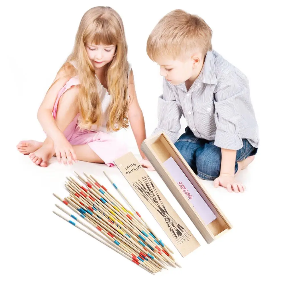 Toys Traditional Toys Pick Up Sticks Multiplayer Game Pick Up Sticks Set Wooden Math Toys Pick Stick Game Wooden Pick Up Sticks