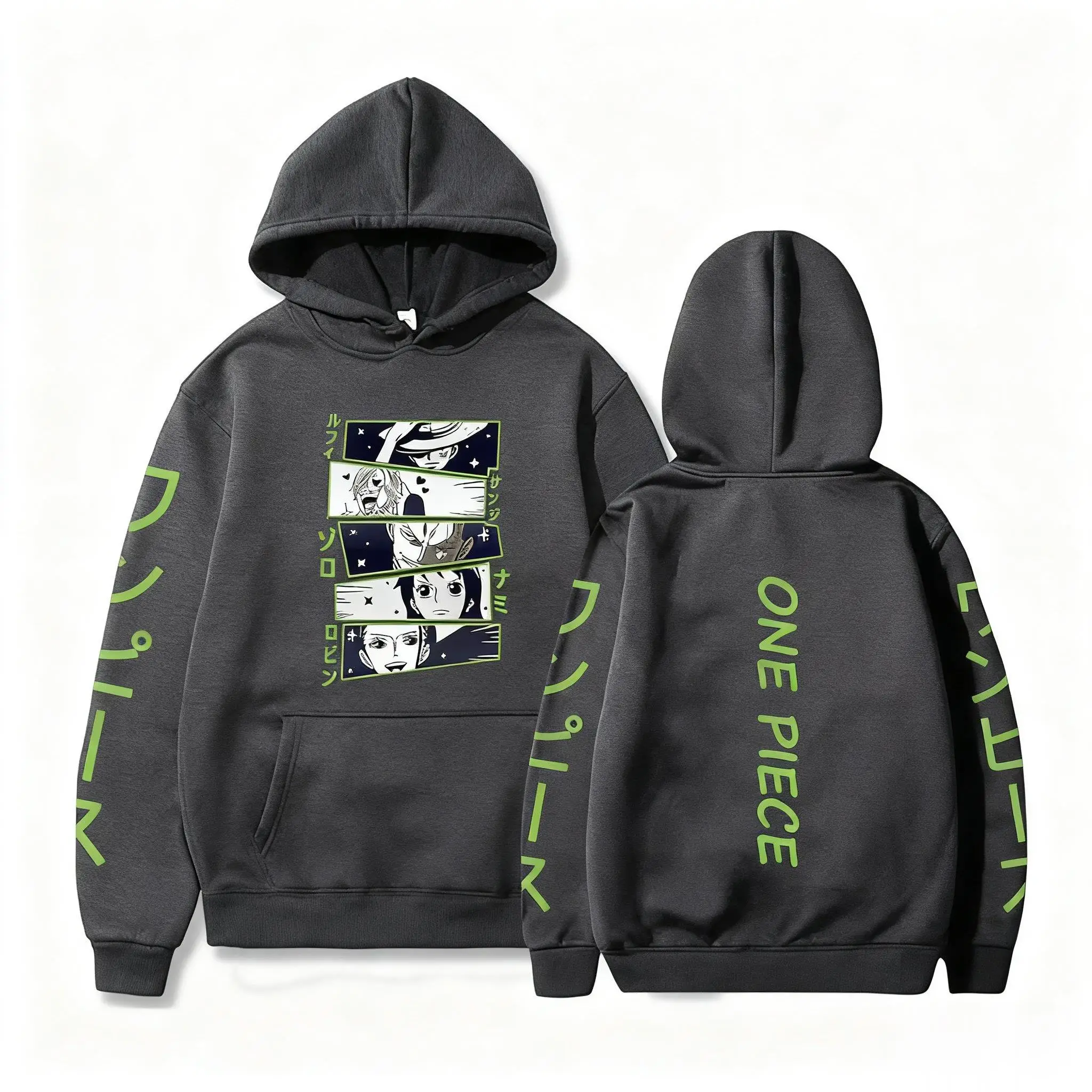 Sudadera con capucha de Anime de una pieza, jersey de Luffy Zoro, sudadera Unisex de algodón, ropa informal de otoño e invierno, Top informal de manga larga para Cosplay 2026