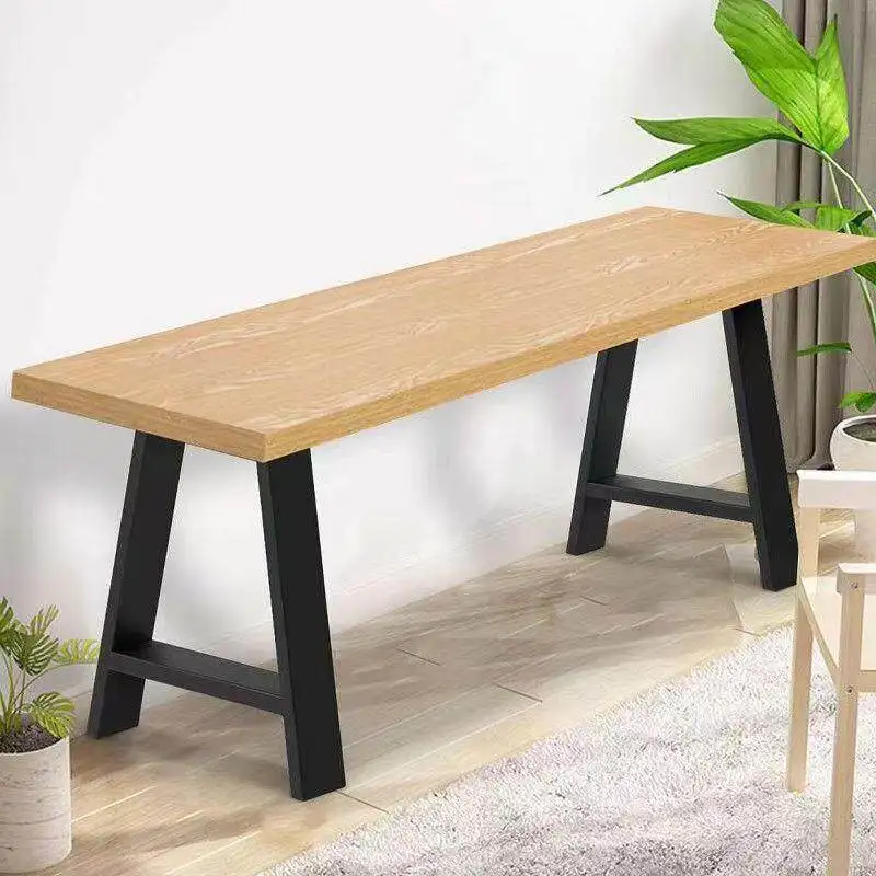 

Red Stainless Steel Table Legs Square Frame Support Minimalist Desk Feet Modern Office Stand Heavy Duty Stable Furniture