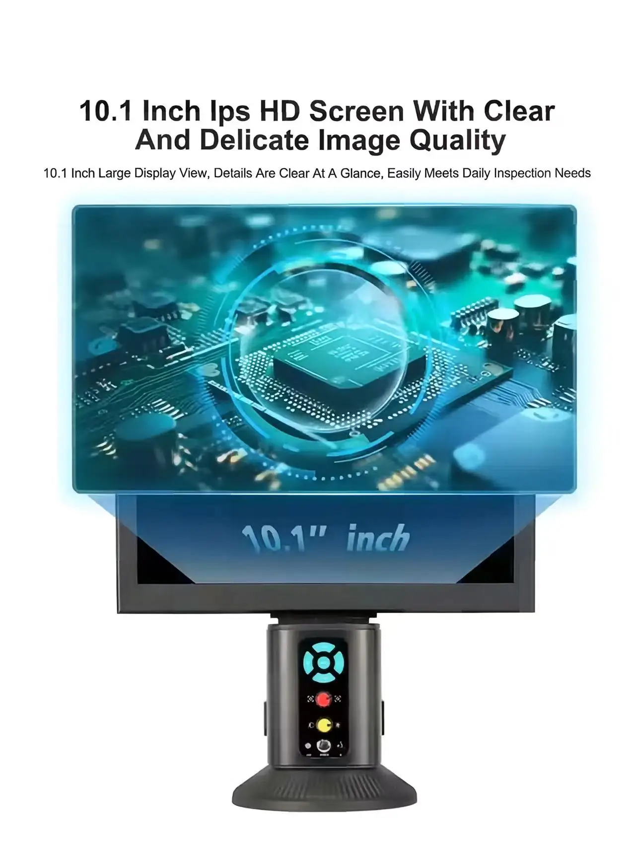 Build in Led Light S10 4K HD Digital Microscope with 10.1 Inch Rotatable Display Screen Microscope