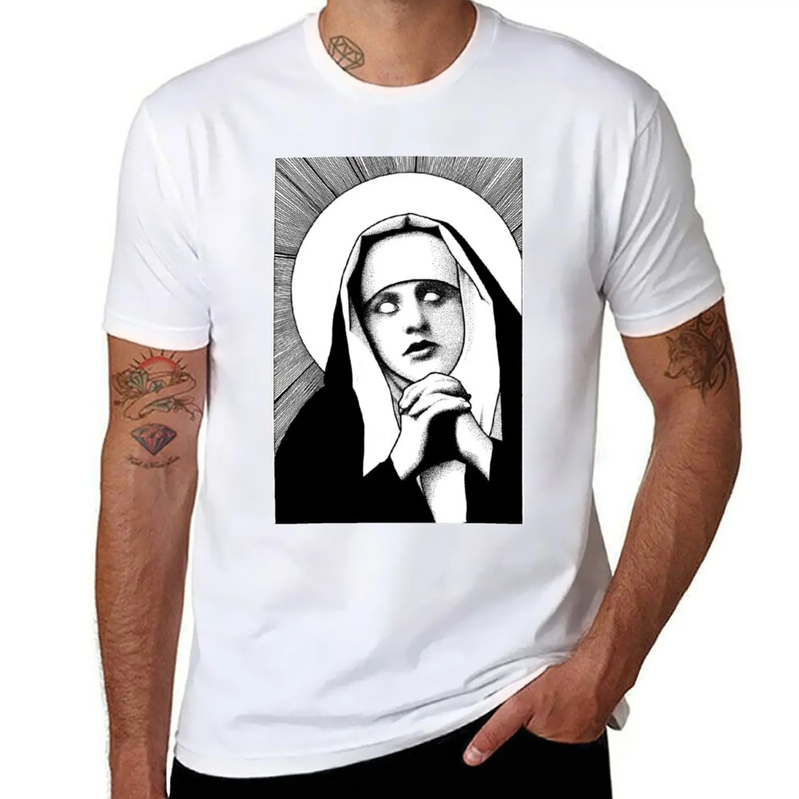 

Pray for me T-Shirt anime tshirt t shirt men 100% cotton luxury brand T-Shirt