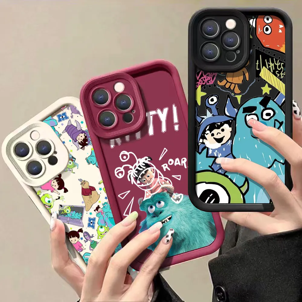 Disney Monsters Inc Anime Phone Case For VIVO X100 X90 X80 X70 X60 V30 V29 V27 V27E V25 V23 V23E V20 V15 V11I V25E PRO 5G Cover