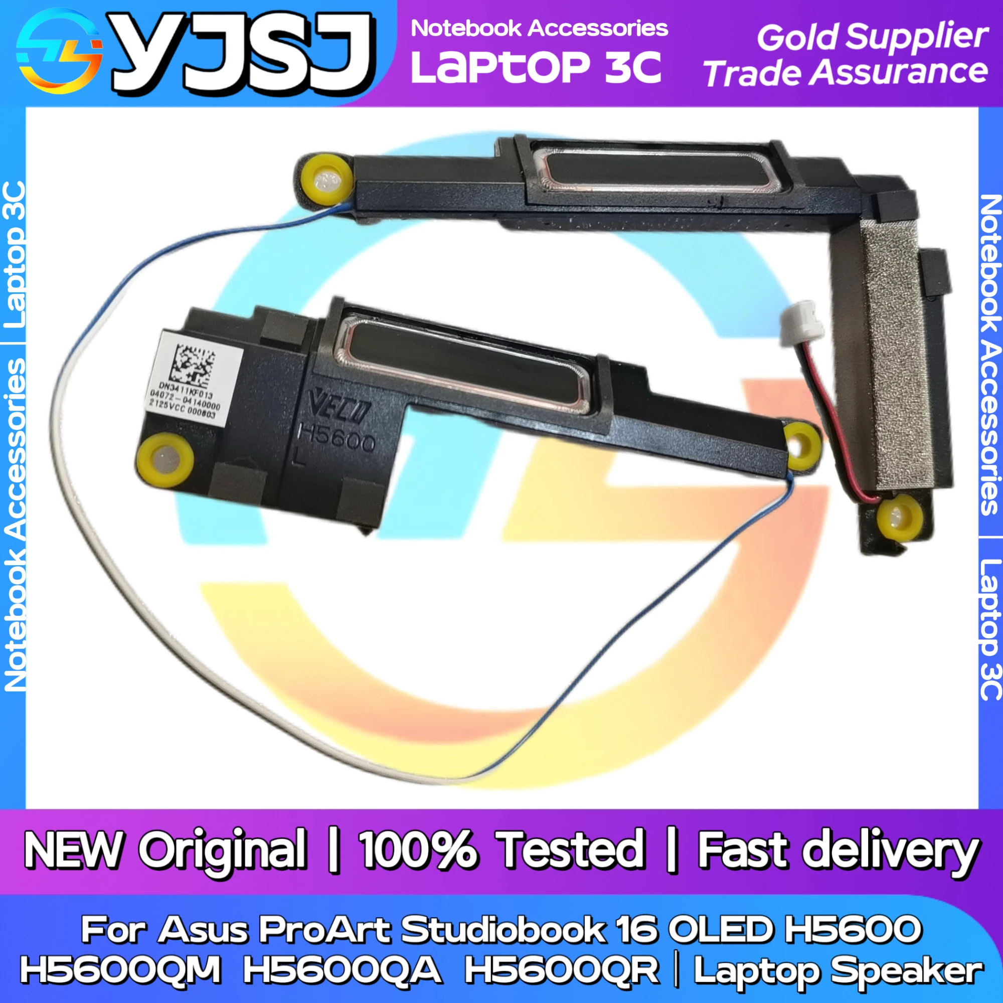 

New Original Laptop Notebook Speaker horn audio For Asus ProArt Studiobook 16 OLED H5600 H5600QM H5600QA H5600QR 04072-04140000